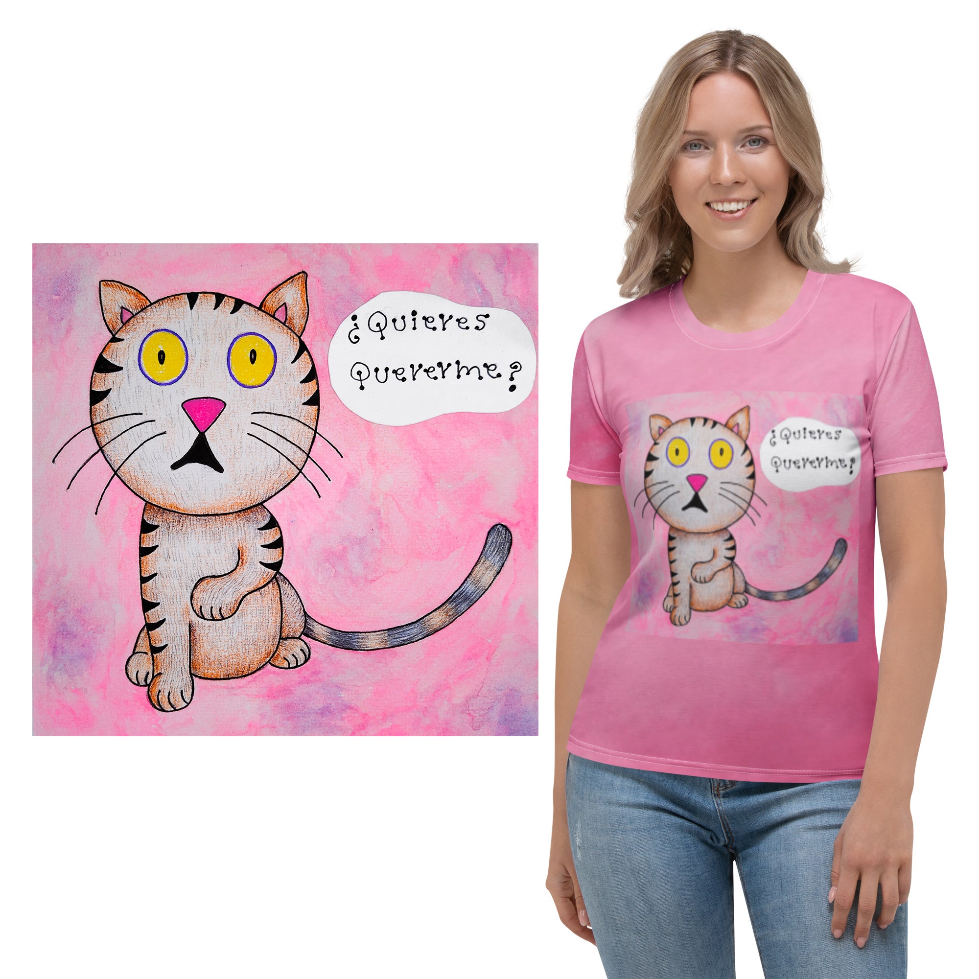 ¿Quieres quererme? - Playera de mujer