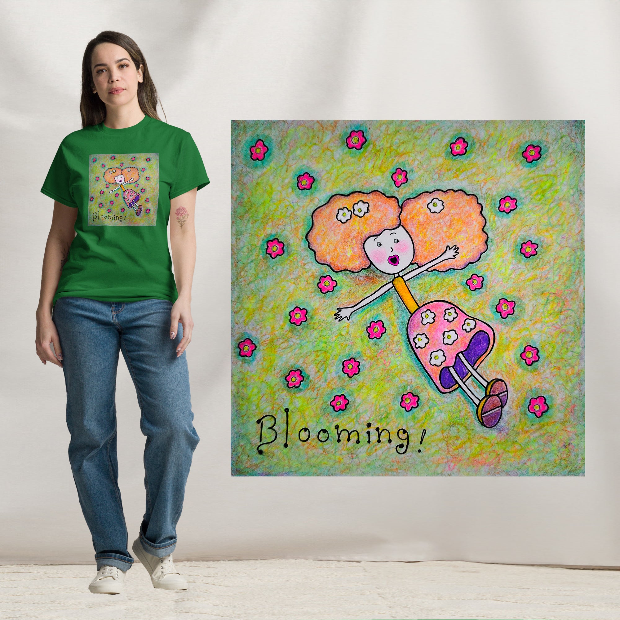Blooming - Playera clásica unsiex