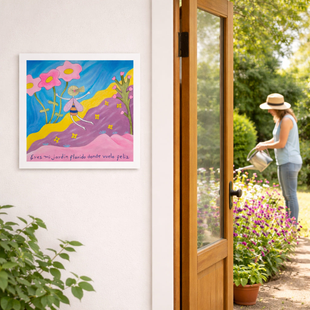 Eres mi Jardín florido - Poster