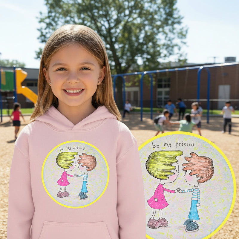 Be my friend - Sudadera juvenil de mezcla gruesa-zoom-
