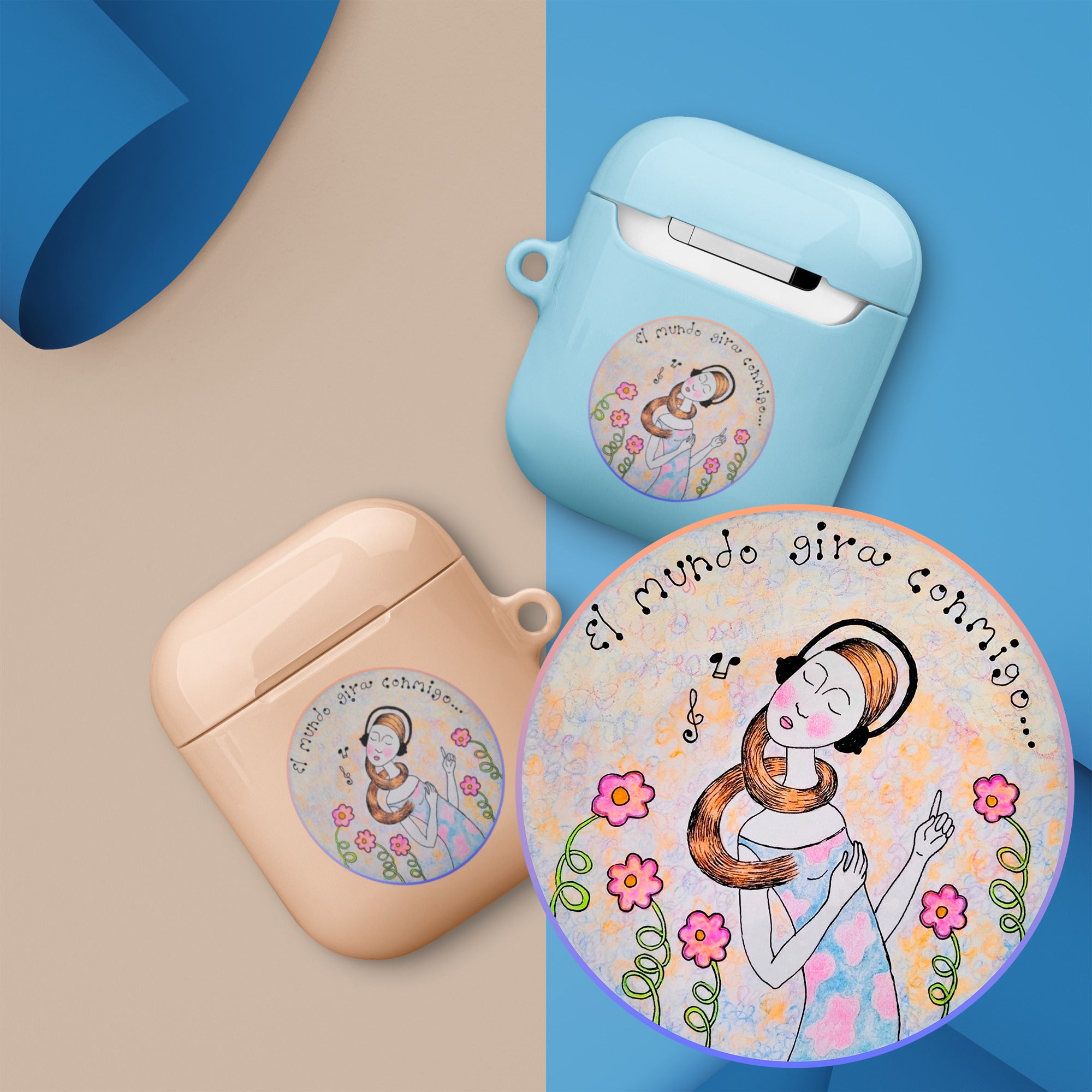 El mundo gira conimgo - Estuche para AirPods®