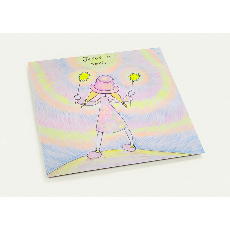 Jesus is Born, Girl with Flares - Pack of 10 Greeting Cards-zoom-