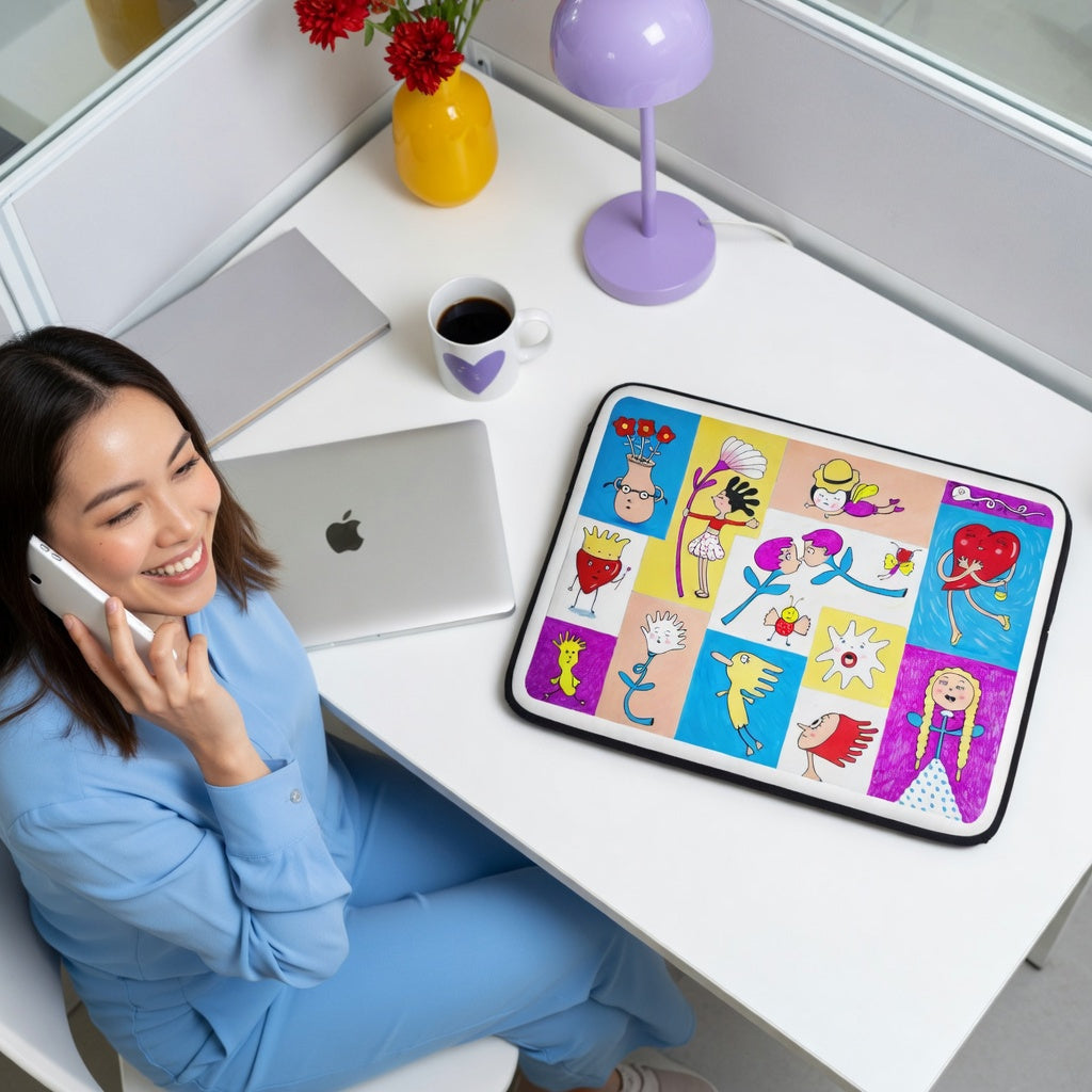 Popurrí garabatos - Funda para laptop