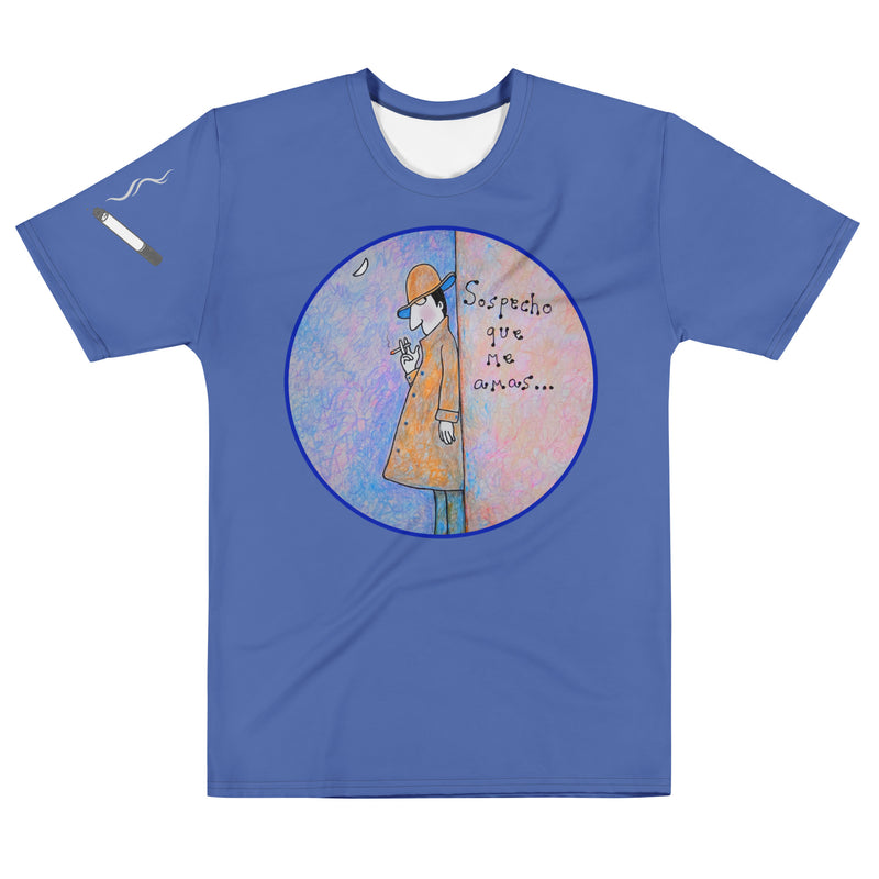 Sospecho que me amas (hombre) - Camiseta de algodón de cuello redondo para hombre-zoom-