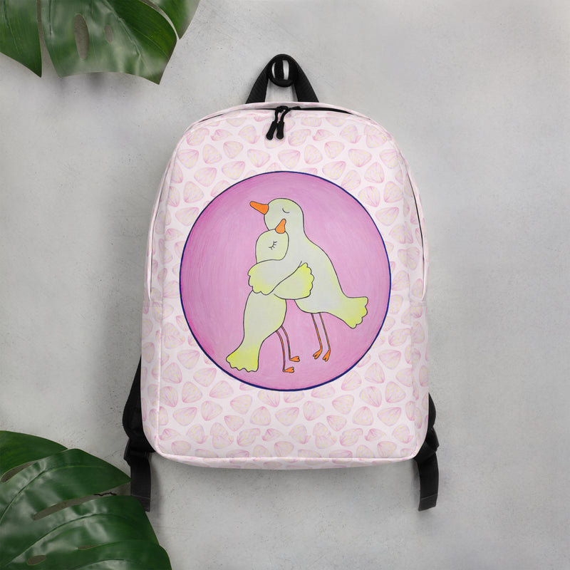 Abrazo de pájaros - Mochila minimalista-zoom-