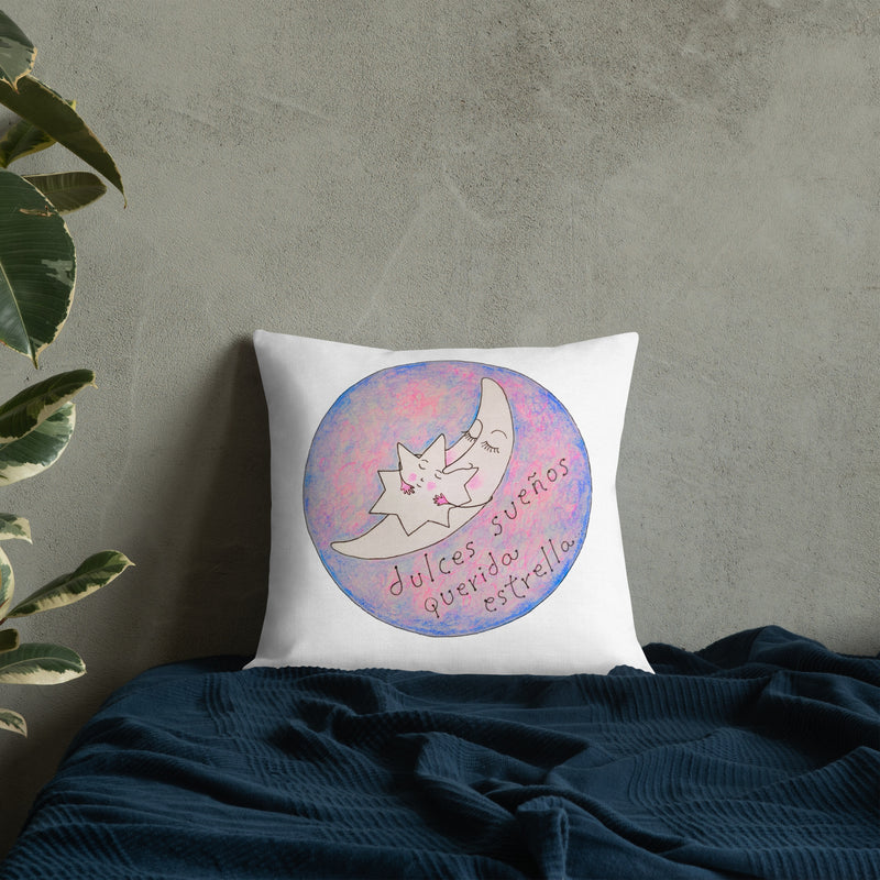 Buenas noches querida estrella - Premium Pillow-zoom-