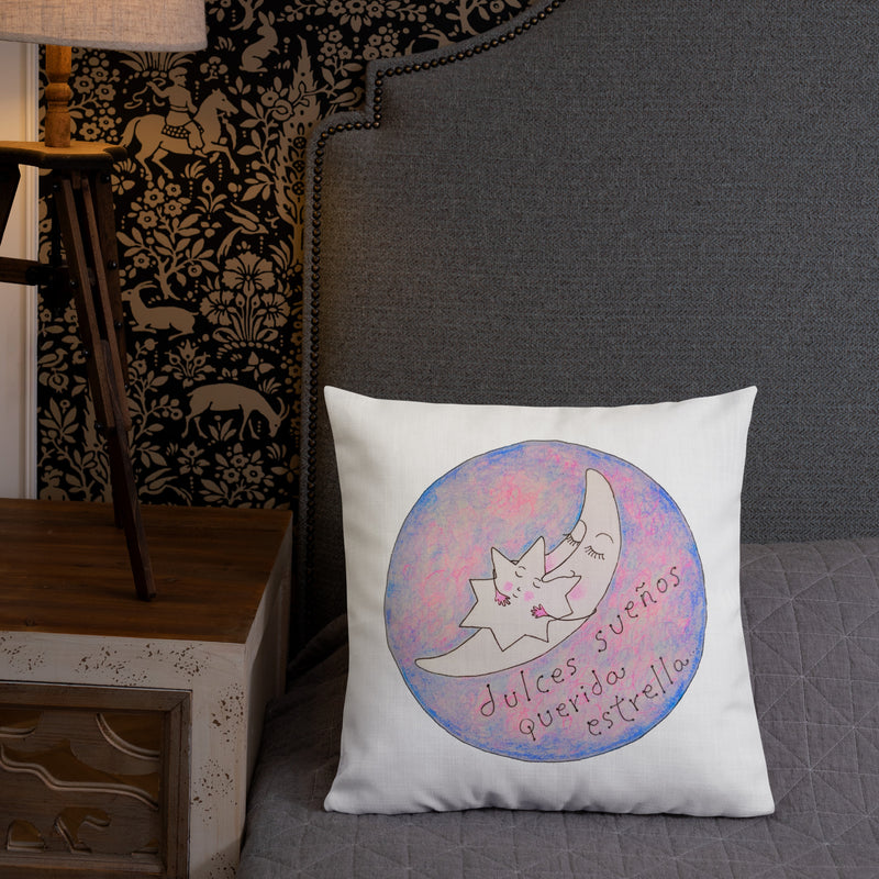 Buenas noches querida estrella - Premium Pillow-zoom-