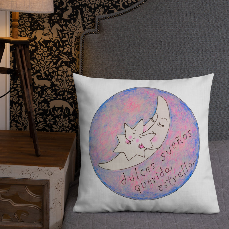 Buenas noches querida estrella - Premium Pillow-zoom-