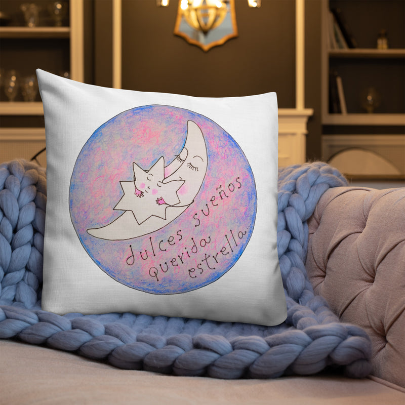 Buenas noches querida estrella - Premium Pillow-zoom-
