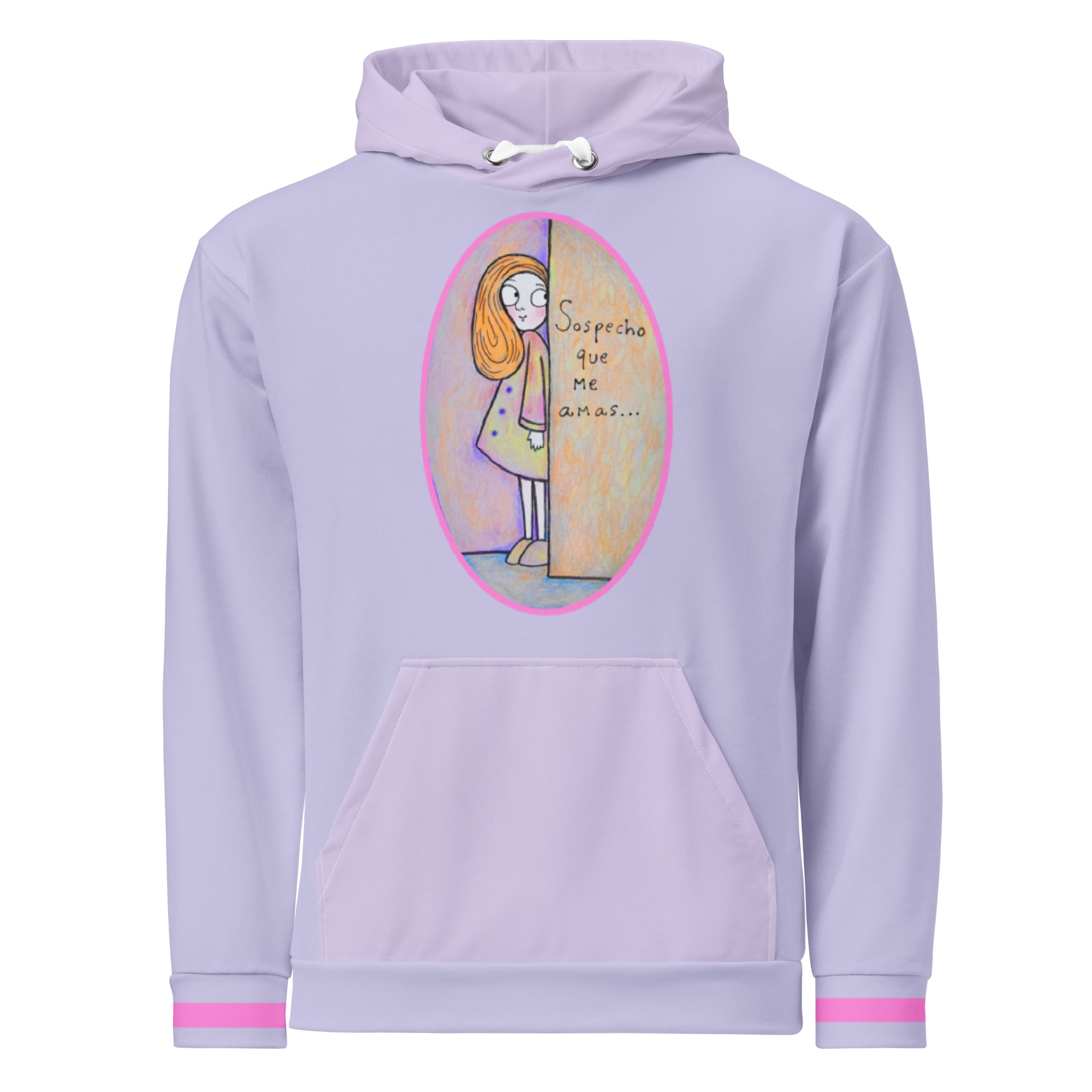 Sospecho que me amas (mujer) - Sudadera con capucha de algodón