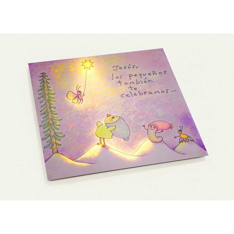 We little ones celebrate you too, Jesus - Pack of 10 greeting cards-zoom-