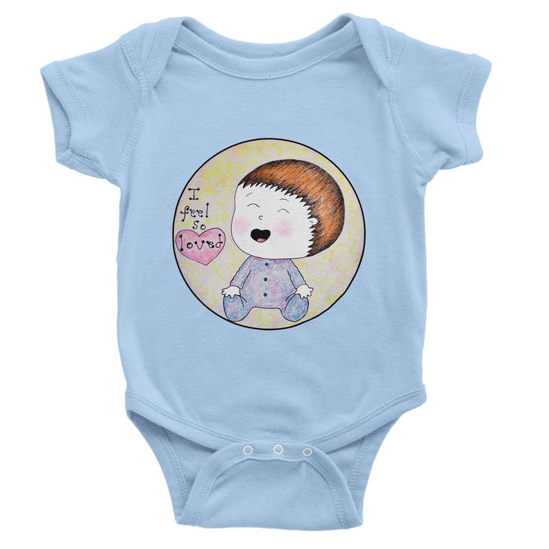 I feel so loved -  Body clásico de manga corta para bebé-zoom-
