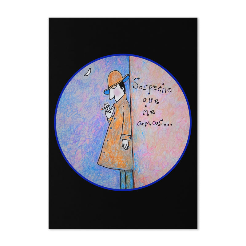 Sospecho que me amas (hombre) - Tarjeta sentimental-zoom-