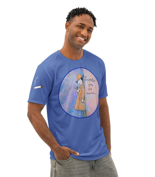 Sospecho que me amas (hombre) - Camiseta de algodón de cuello redondo para hombre-zoom-